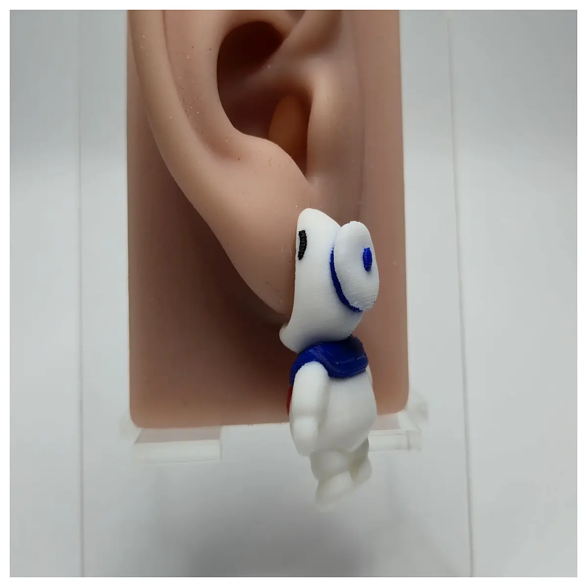 Stay Puft Marshmallow Man Chew Earrings Edible Candy Toys Biteable Jewelry Kids Birthday Gift Chewable Novelty