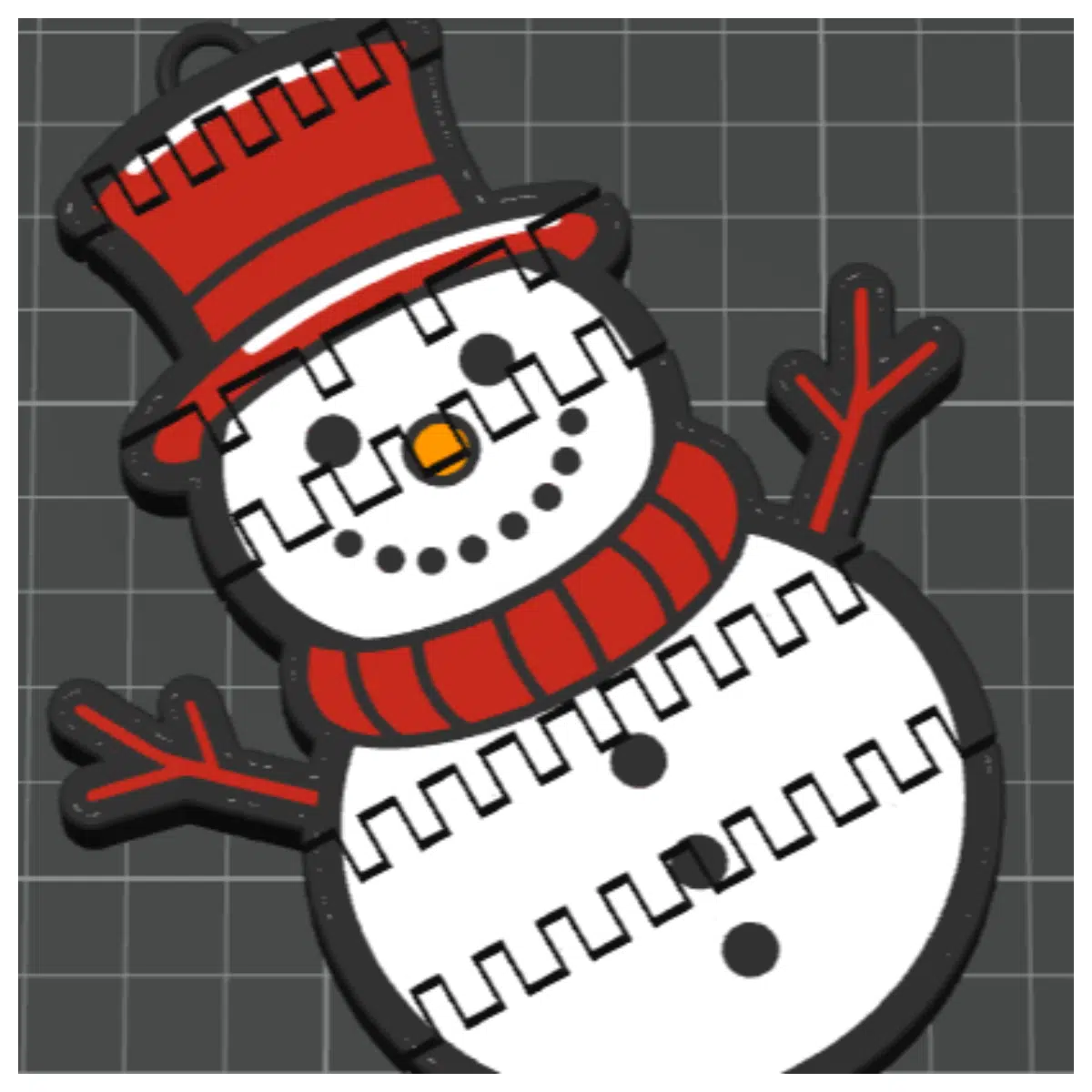 Moving Snowman Christmas Ornament Animated Holiday Decoration Festive Tree Accent Christmas Gift Accessory