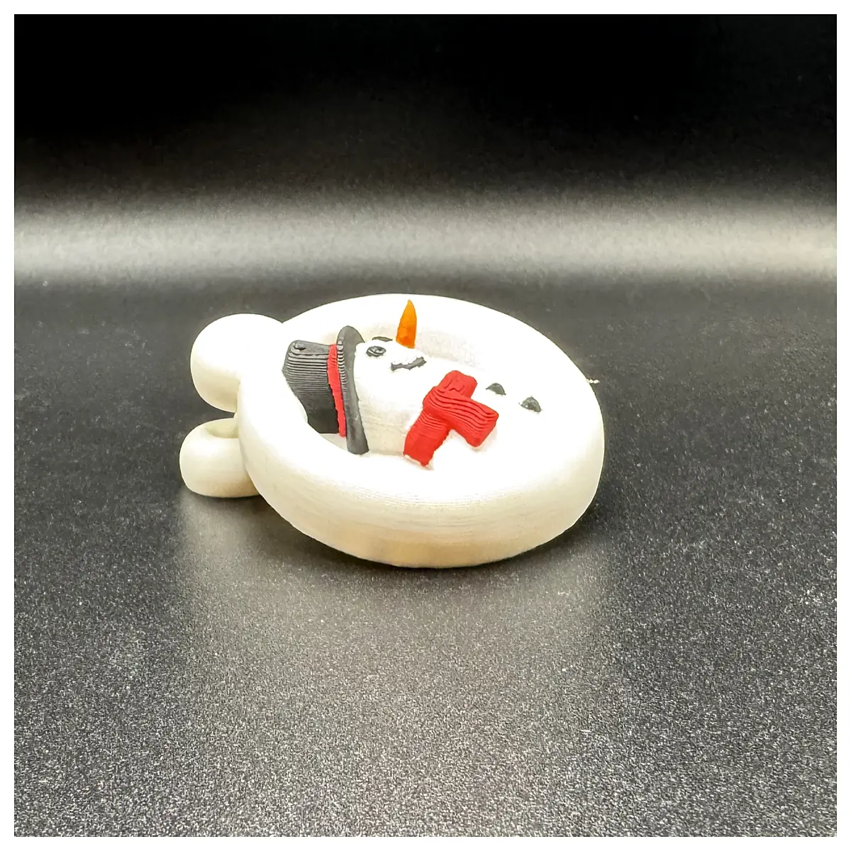 snowman keychain pendant cute plush ornament for bag winter holiday gift