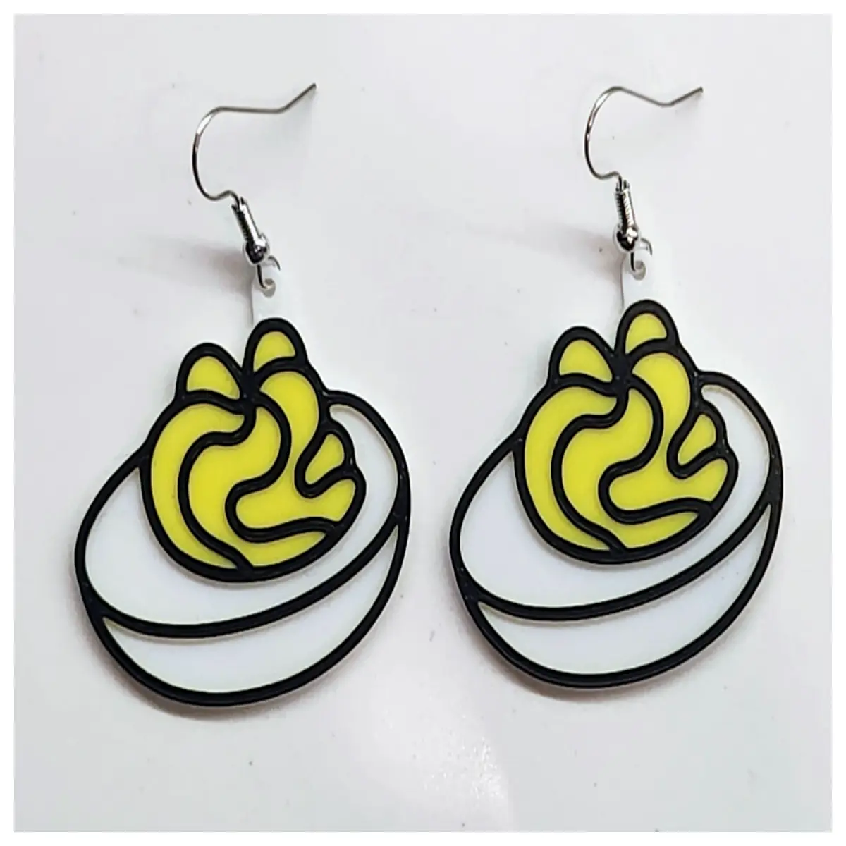 Demon Egg Earrings Women s Black White Evil Demon Earring Studs Gothic Punk Hip Hop Jewelry for Girls Demon Earrings