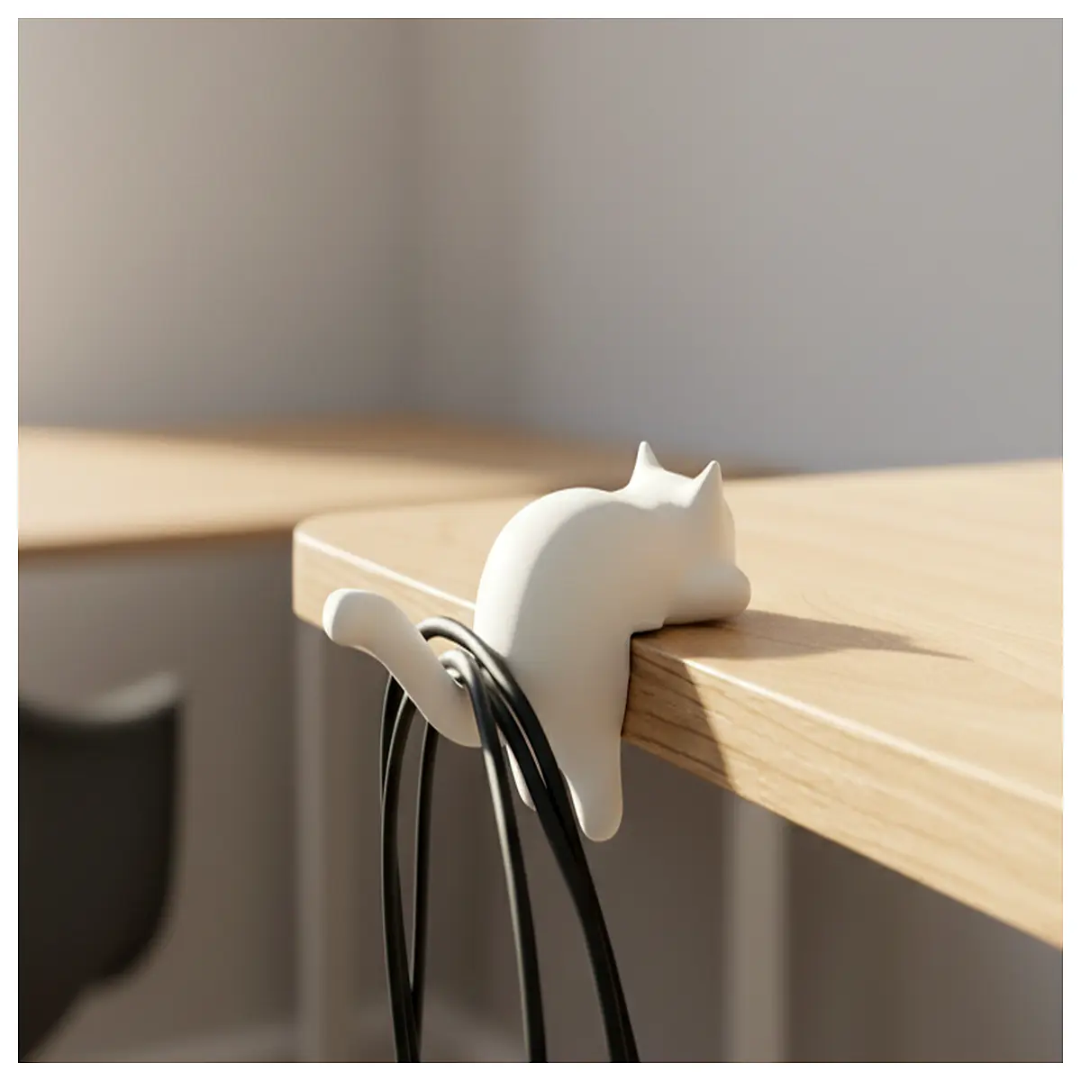 Cat Hooks Desk Decoration Roll Holder Creative Small Ornament Cat Lover Hanging Hook