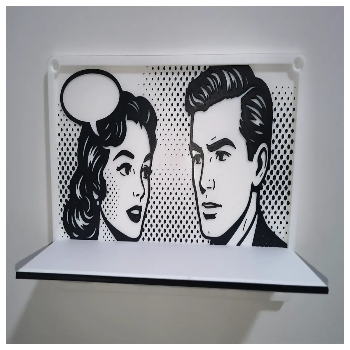 Art Shelves Comic Style Decoration Wall Decor Modern Minimalist Art Creative Home Accent Pieces