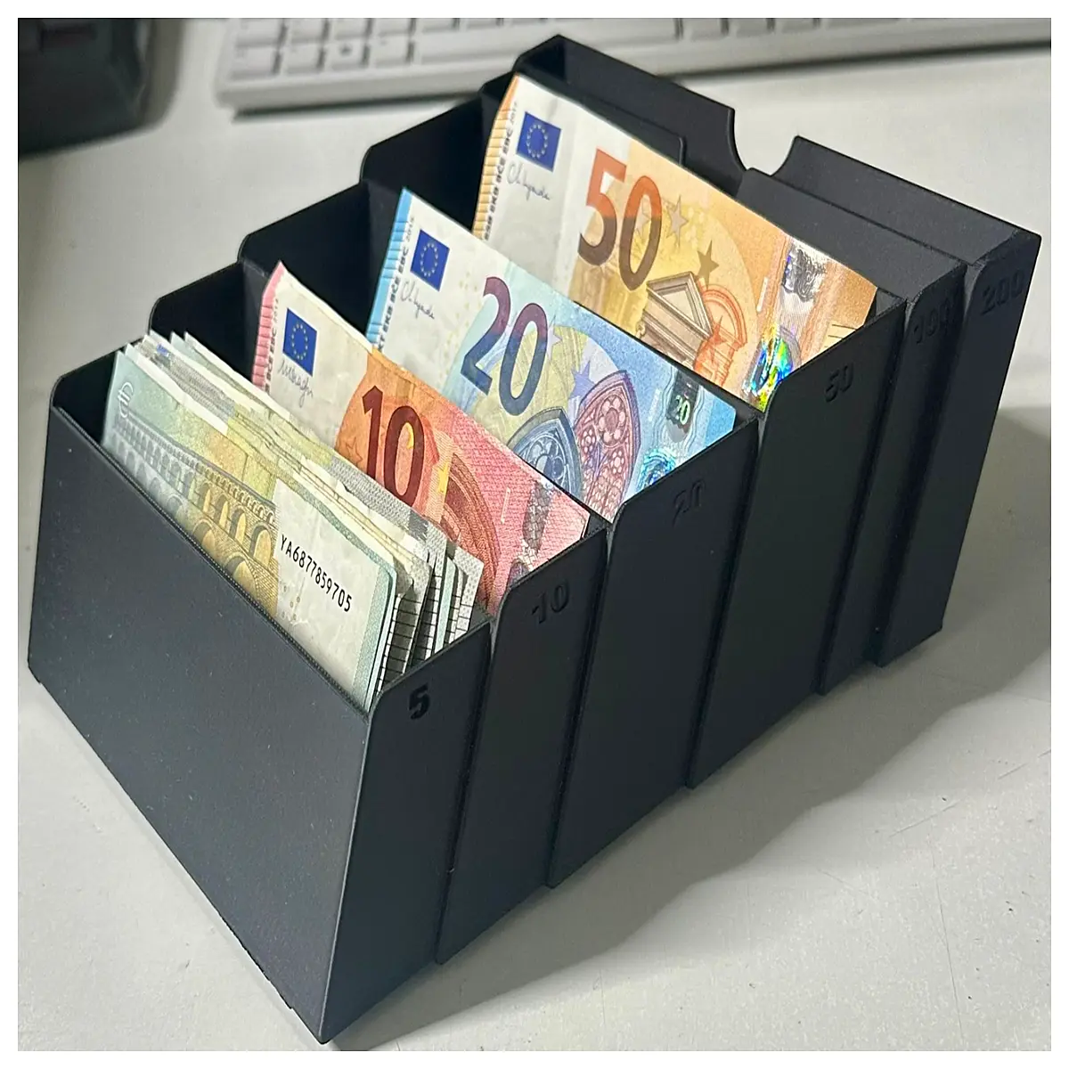 Euro Cash Display Stand Holder Bank Retail Promotion Shelf Money Display Stand Boost Sales