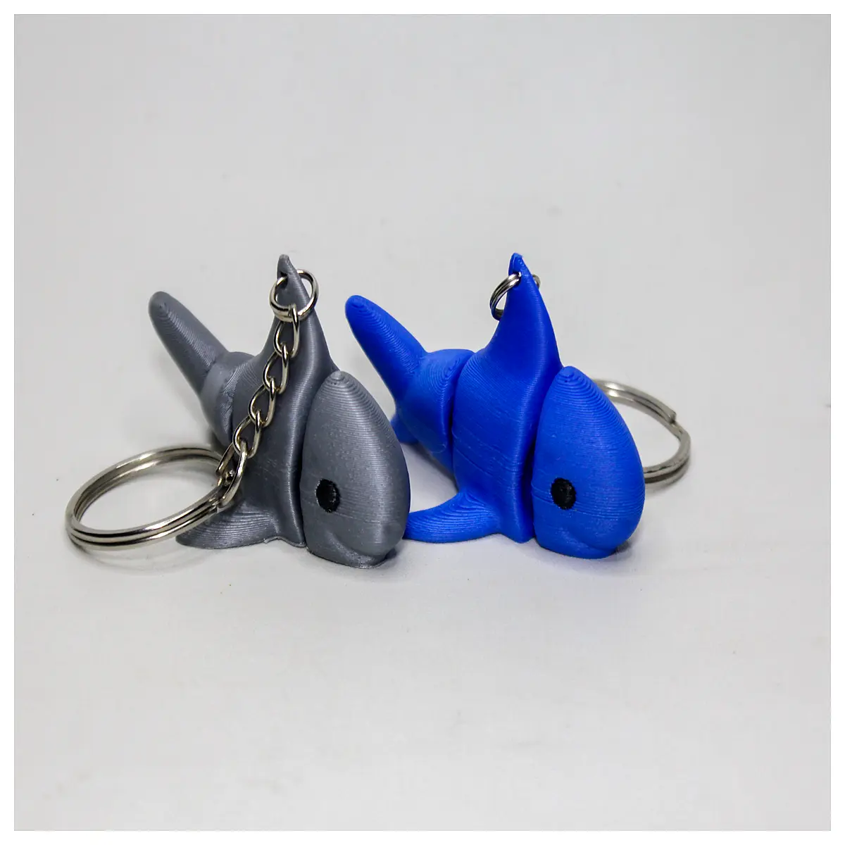 Articulated Joint Fish Keychain Movable Toy Fun Decoration Creative Gift Fish Theme Accessory