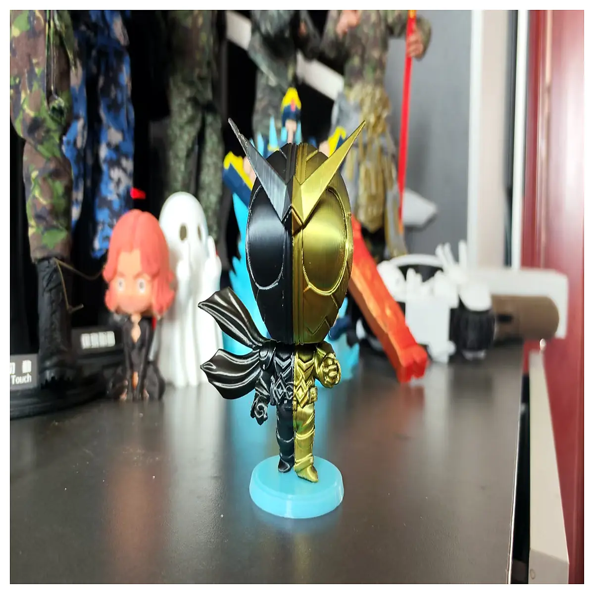 Q Version Mask Rider 3 Anime Model Toy Collection Version 3rd Rider Figure Q Version Character Model