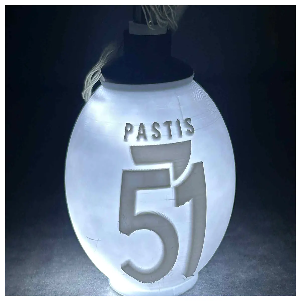 Pastis 51 Christmas Ornament Festive Glass Ball Christmas Tree Decoration New Year Gift Party Accessory