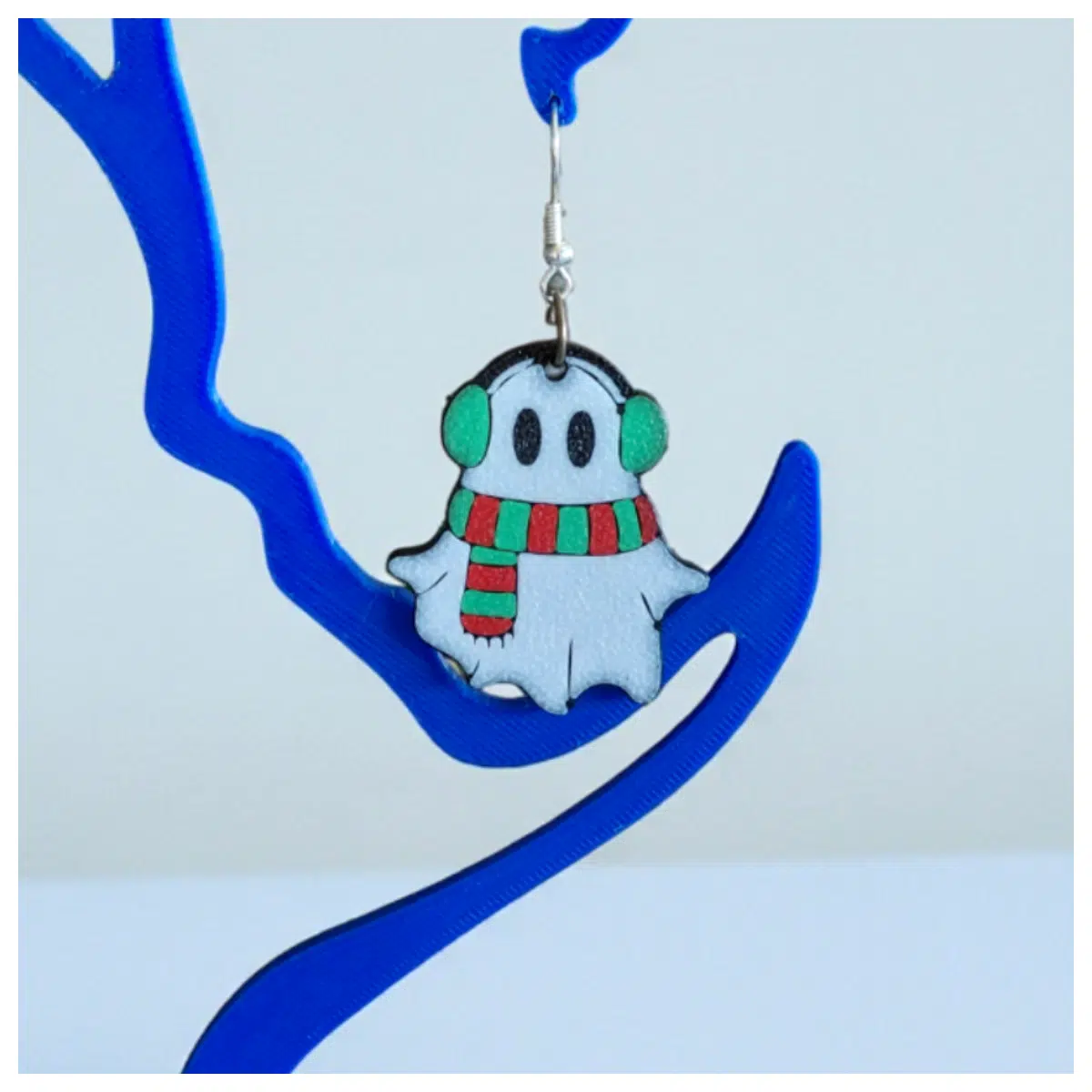Cozy Winter Ghost Multi Earrings Festival Decoration Party Accessory Christmas Gift Ghost Studs Artificial Ears Creative Earrings
