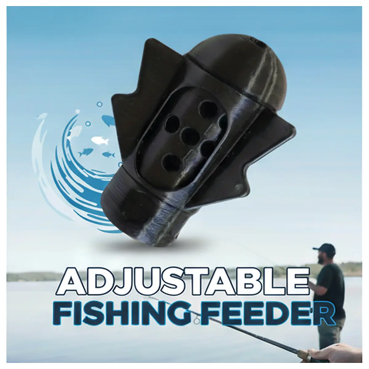DIY Fishing Bait Dispenser Fishing Tool Bait Feeder Fishing Accessories Tackle Equipment Bait Delivery System