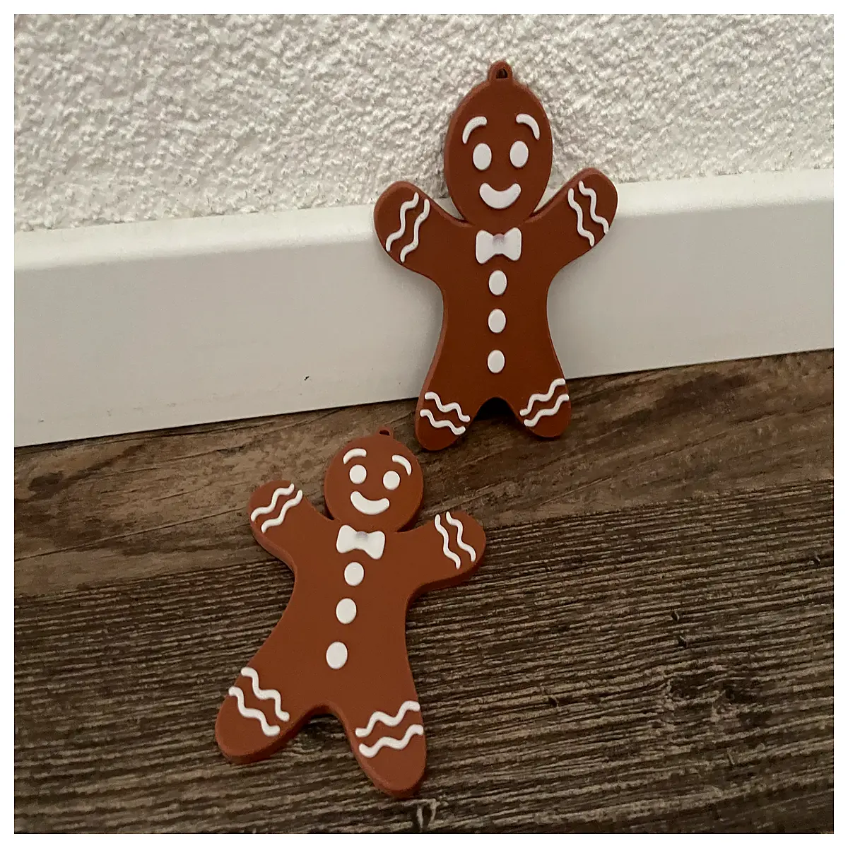 Gingerbread Man Ornament Christmas Decoration Cookie Figure Festive Accessory Gingerbread Man Hanging Decoration