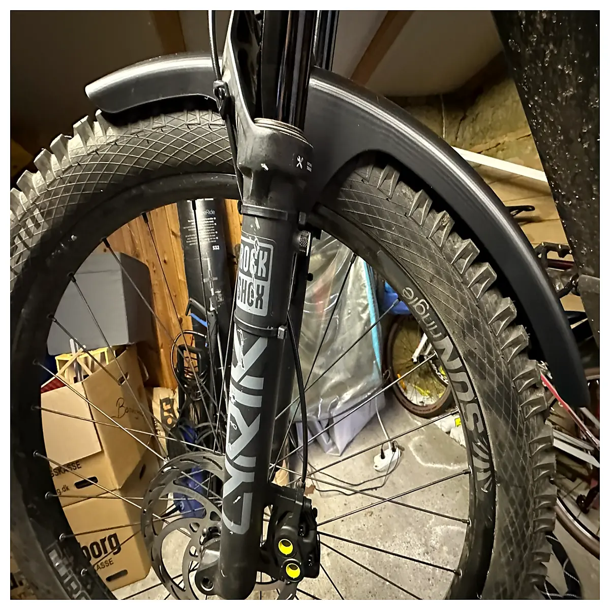 Mountain Bike Front 29 27 5 Inch Hook Loop Installation Ride Protection Splash Guard