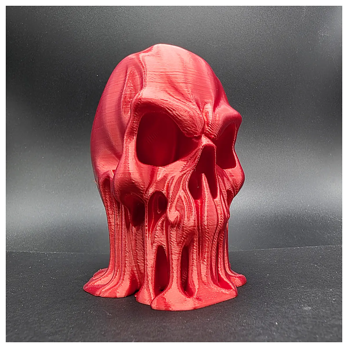 Melting Skull Model Horror Toy Collectible Skull Realistic Skeleton Model Scene Decoration Collection
