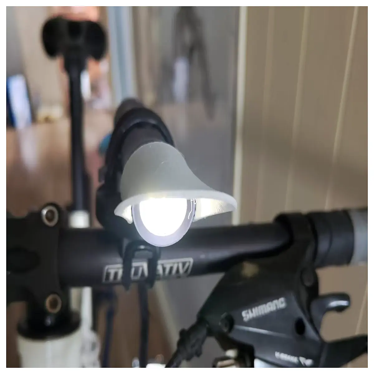 bike headlight cutoff shield anti glare visor for road cycling safety accessory