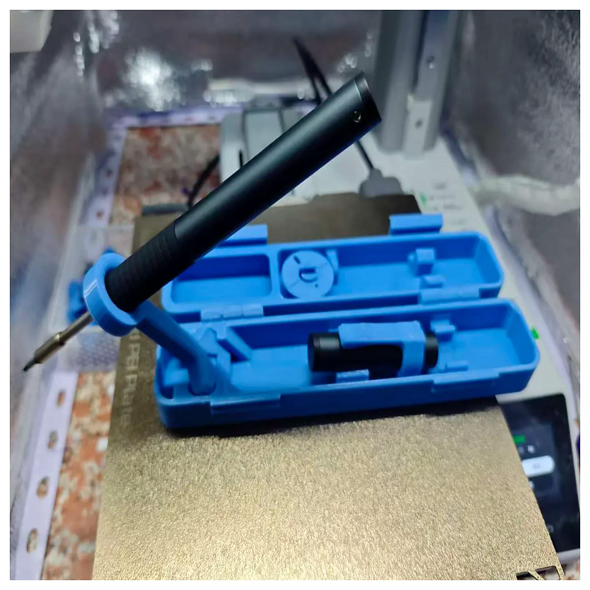 t80 t80p soldering iron holder without hardware glue diy repair tool organizer