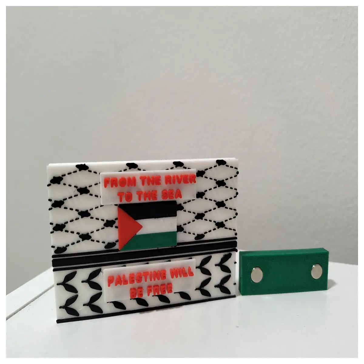 Palestine Solidarity Patch Stickers Support Palestine Emblem Political Pin Collectible Decoration Stickers