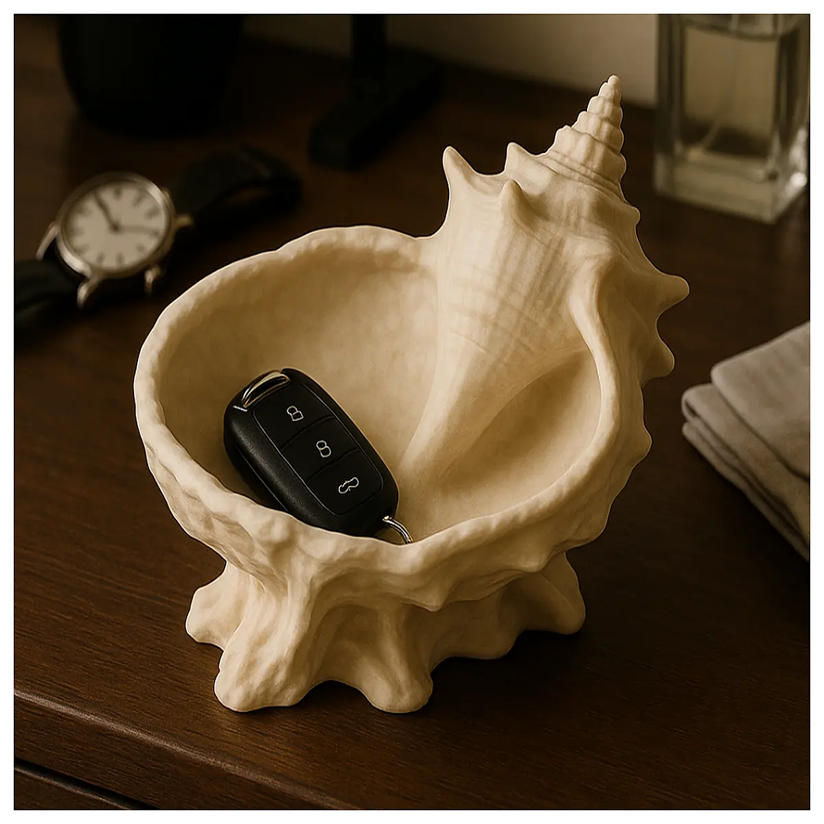 Seashell Storage Bowl Seashell Decor Bowl Beach Seashell Organizer Seashell Container Creative Home Decoration Ocean Theme Accent