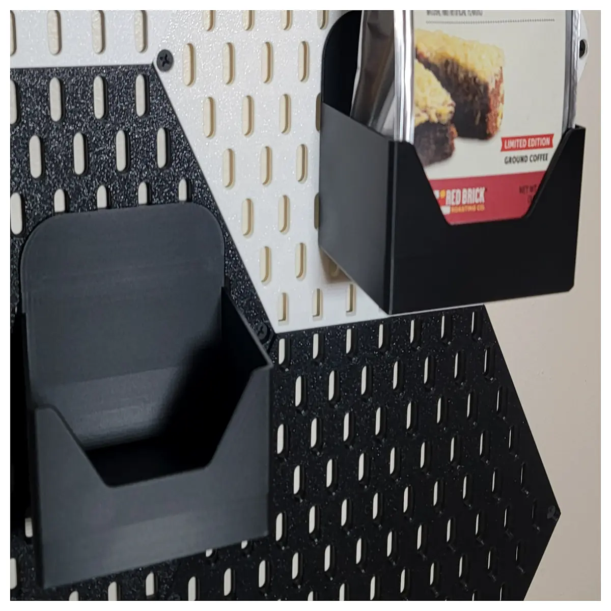 Coffee Bag Hook 1lb Wall Mount Skadis Solid Wall Support Coffee Bean Display Rack Coffee Roaster Accessories