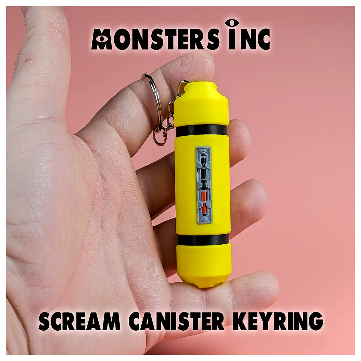 Power Co Scream Energy Can Keychain 75mm Energy Collector Novelty Gift Collectible Toy Character Accessory