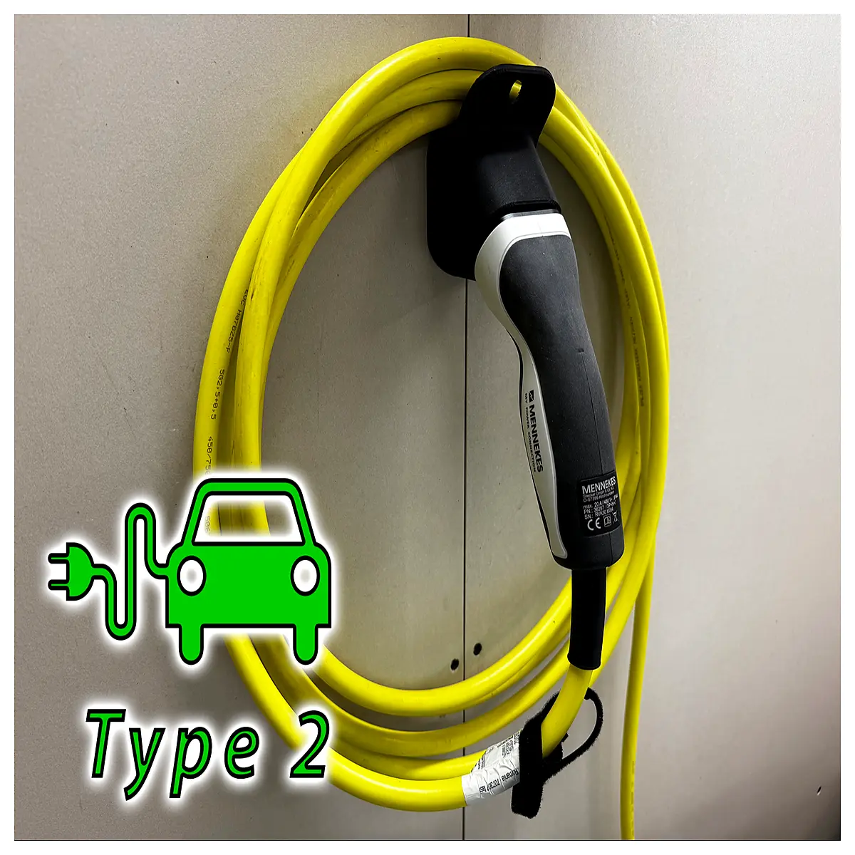 Type 2 Charger Side Outlet Holder Adapter Car Charger Accessory Charging Station Support Charging Connector