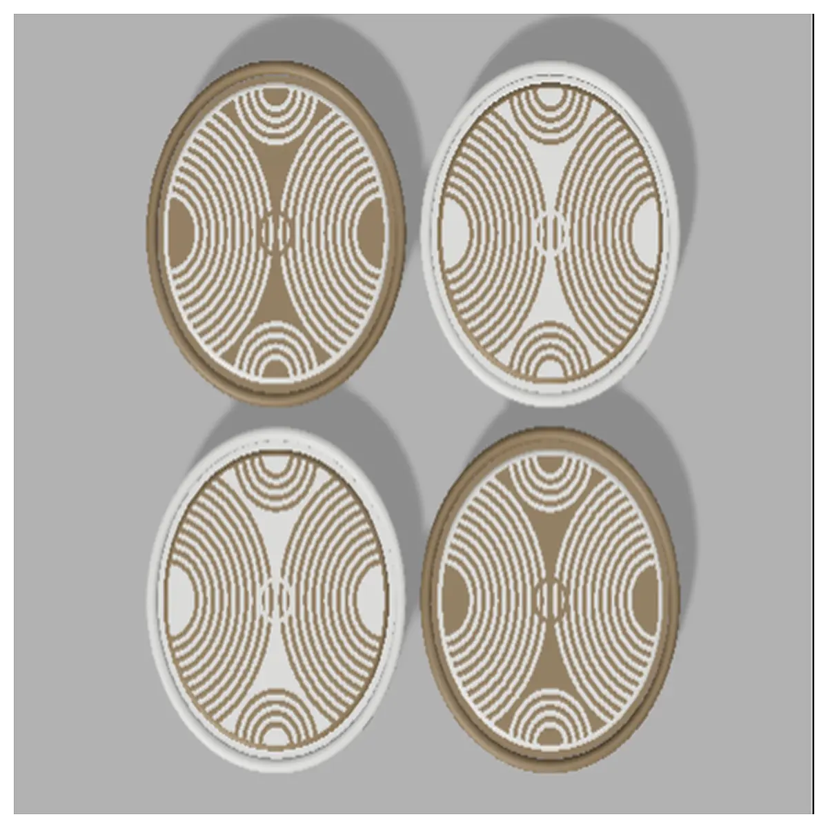 resonance cup coaster anti slip silicone heat drink mat for desk home office mug holder