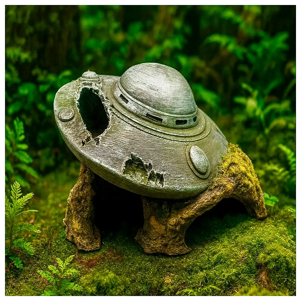 alien crash site diorama prop sci fi movie set decoration haunted house scare prop ufo wreckage for cosplay party