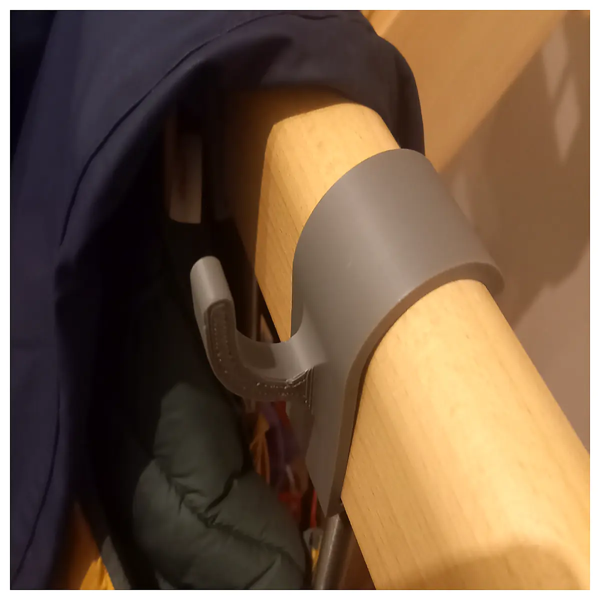 stair railing hook for coats jackets bags wall mounted organizer entryway storage
