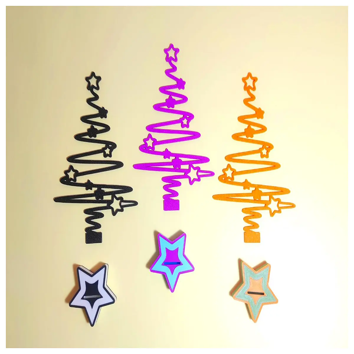 Spiral Christmas Tree Decoration Festive Star Tree Ornament Christmas Decoration Xmas Decor Star Tree Accessories