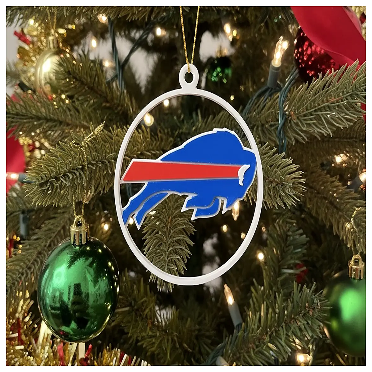 buffalo bills christmas tree ornaments team decor holiday gifts for fans