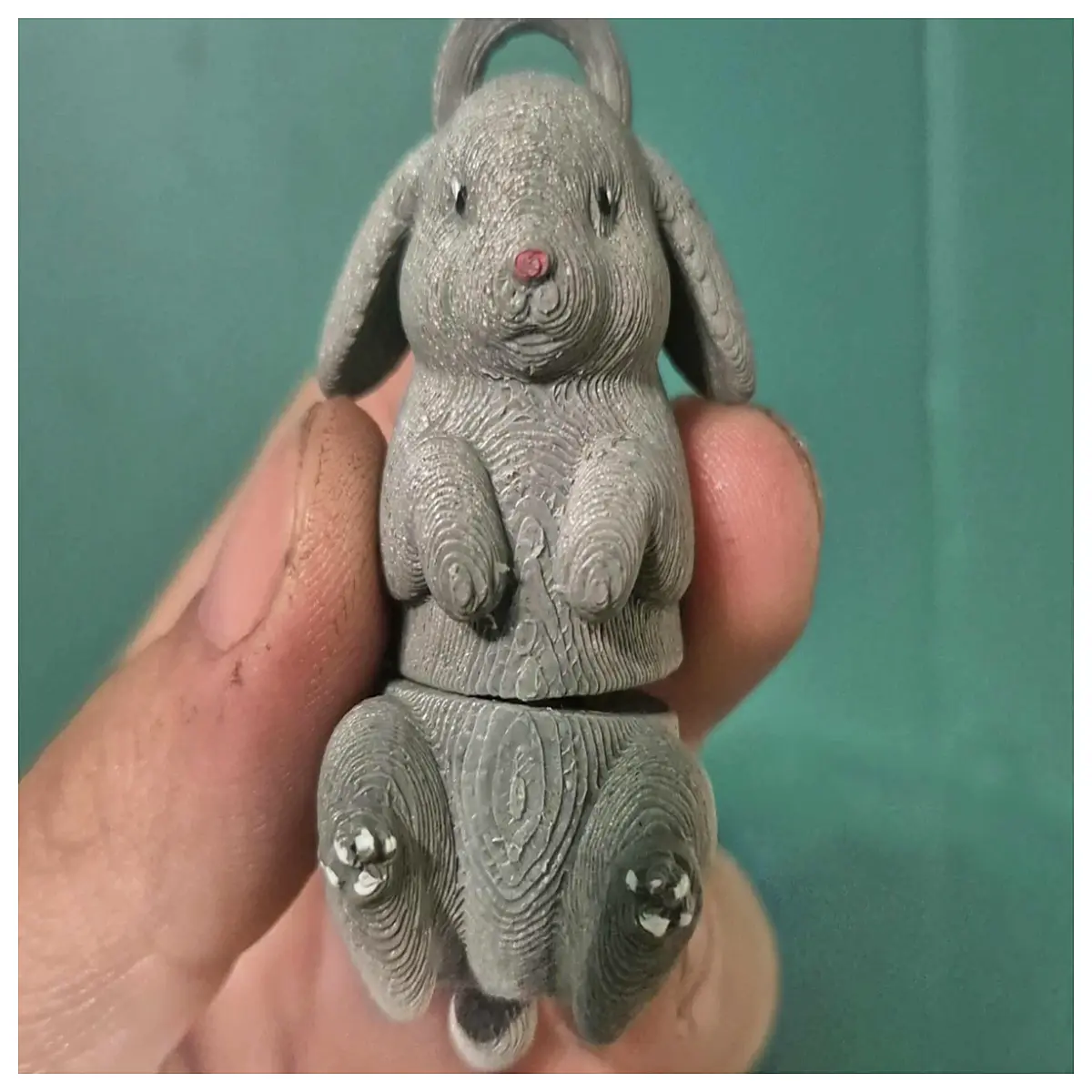 Bunny Joint Mobility Toy Puzzle Pet Toy Train Rabbits Interactive Fun Cute Pet Accessories