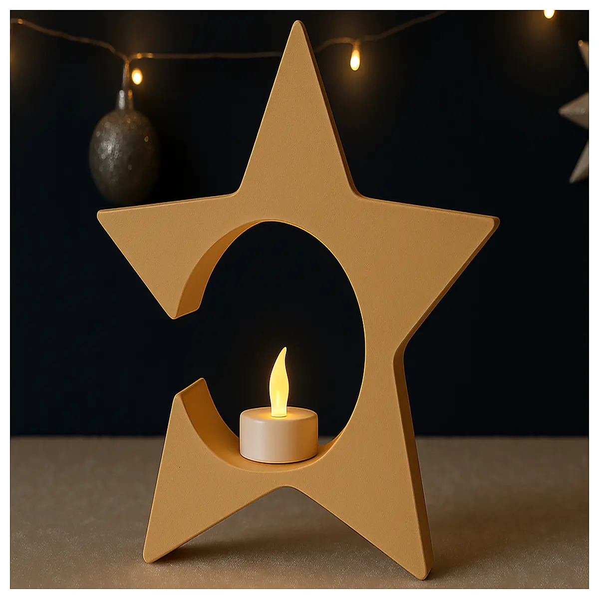 minimalist star candle holder tea centerpieces for wedding table decor romantic dinner party ambiance