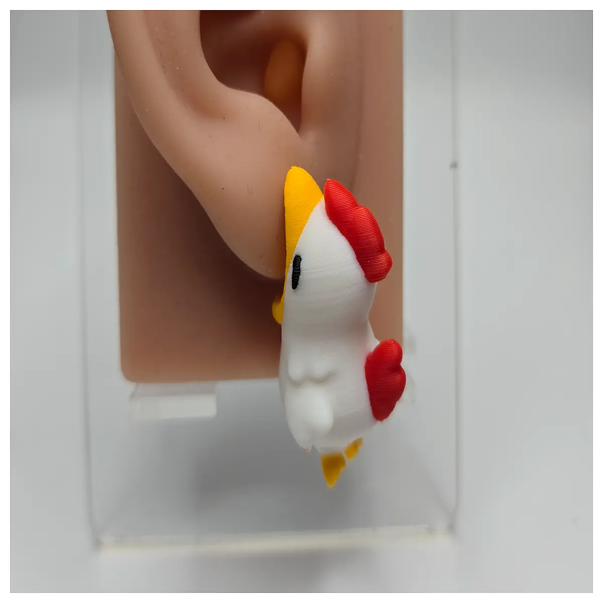 Little Chick Earrings Miniature Cute Chick Claw Design Chew Toys Kids Gift Pet Earrings Nibbling Toys