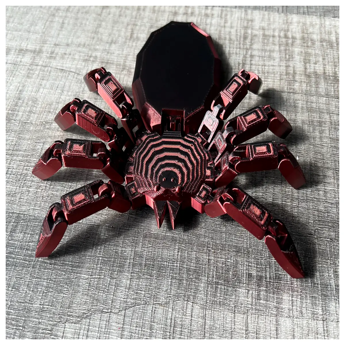 Modular Print Articulated Joint Spider Model Public Domain 3D Printed Spider Toy Spider Model Spider Parts