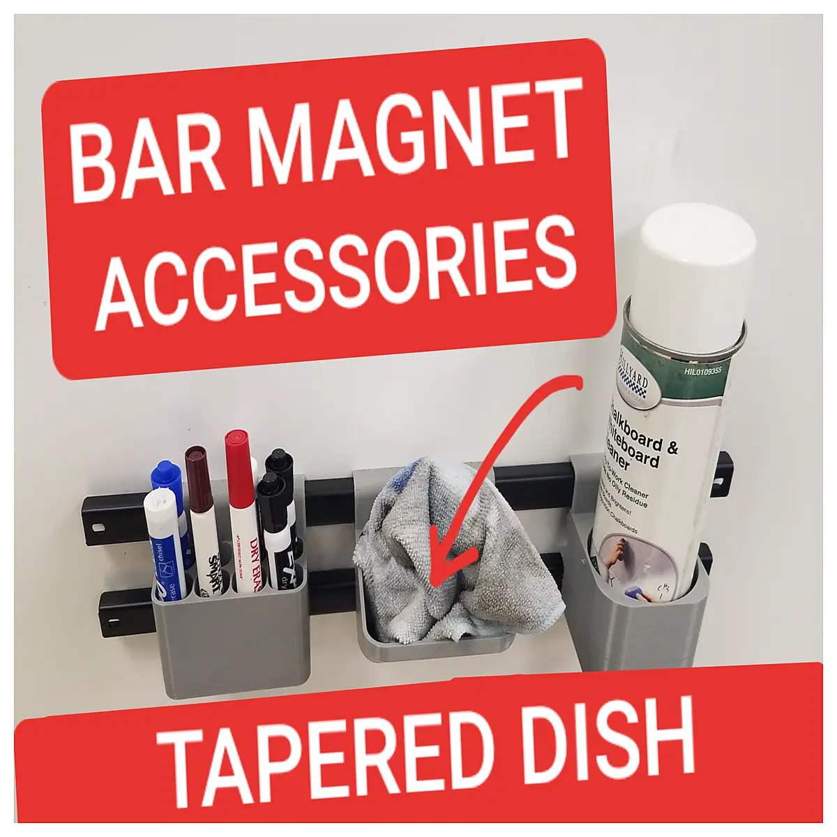 Plate Bowl Container Magnet Accessories Bar Magnet Installation Parts Magnet Fixing Device Container Accessories Magnet Components