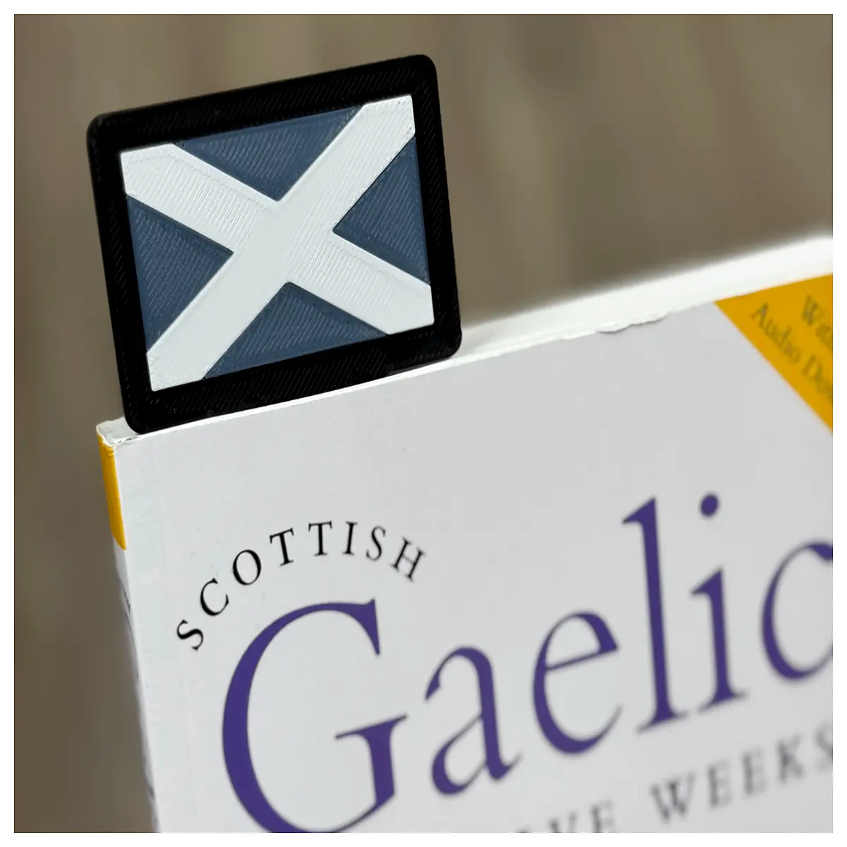 scotland flag bookmark scottish thistle paper clip heritage stationery gift patriotic reading accessory for library books