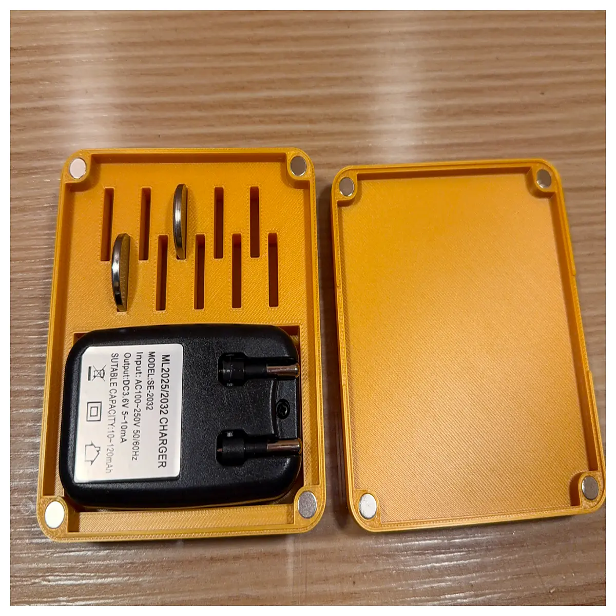 cr2032 coin cell battery organizer case with rechargeable ml2032 storage box for electronics repair and spare parts