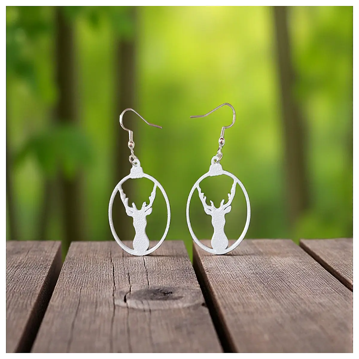 Christmas Deer Earrings Festive Decoration Deer Antler Earrings Christmas Gift Ornament