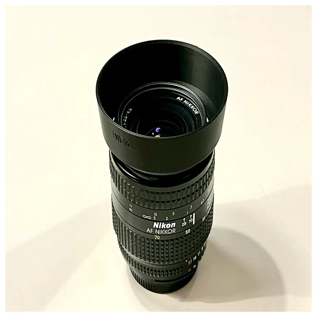 28 70mm Lens Cap Shade Cover Protection Anti Glare Accessory for f35 45 AF Lenses