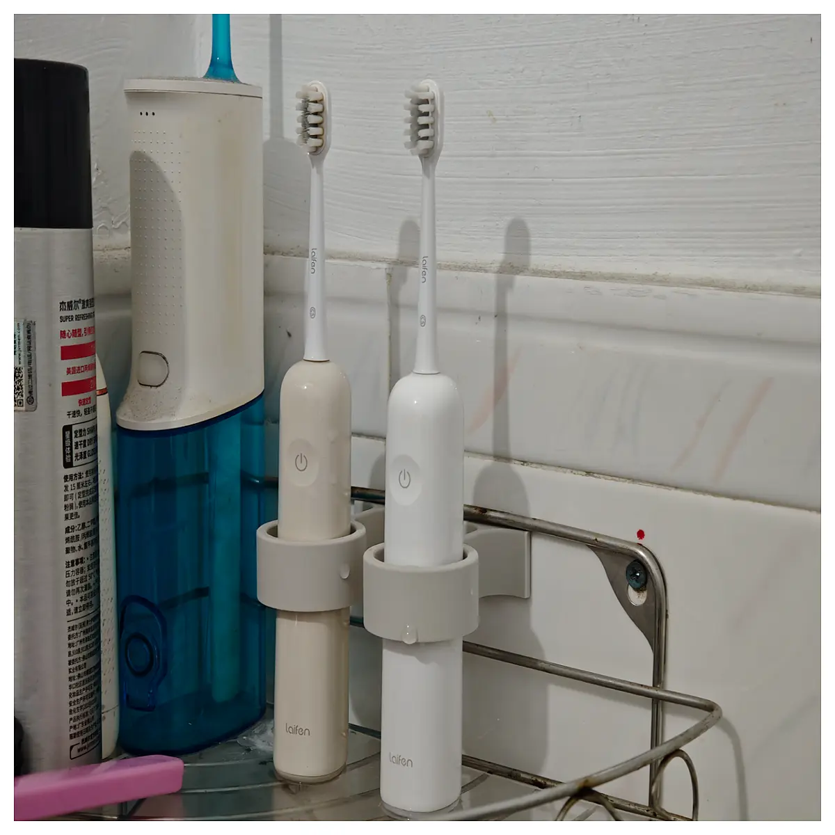 leifen electric toothbrush holder wall mounted for charging station bathroom organizer