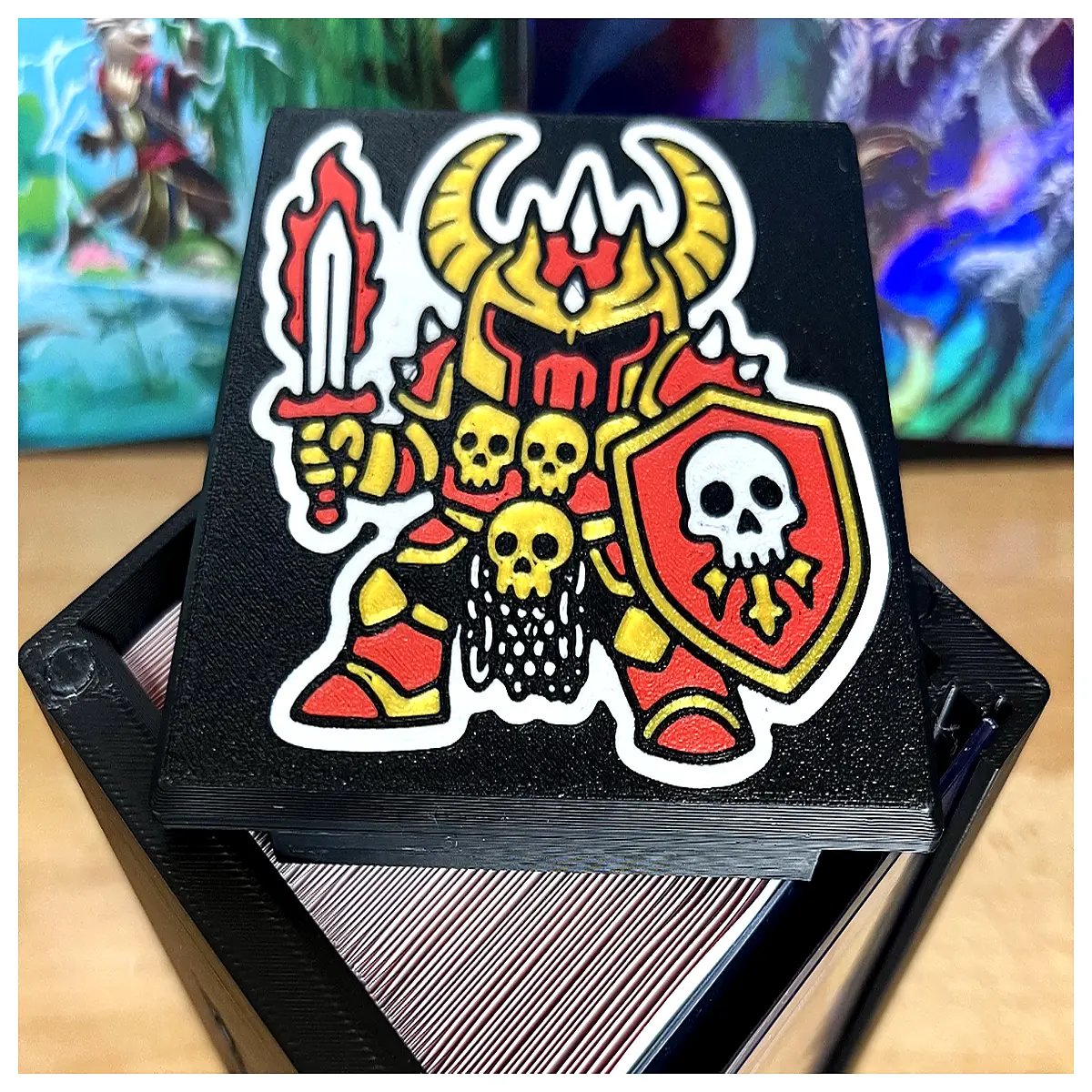MTG Commander Akroas Deck Box Commander Deck Sleeves Game Accessories Collectible Cards