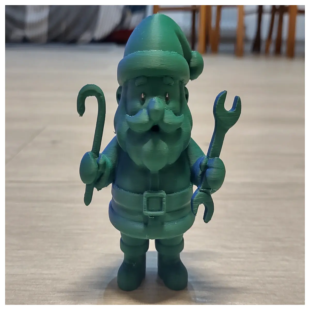 mechanical santa claus toy wind up moving christmas decoration holiday kids