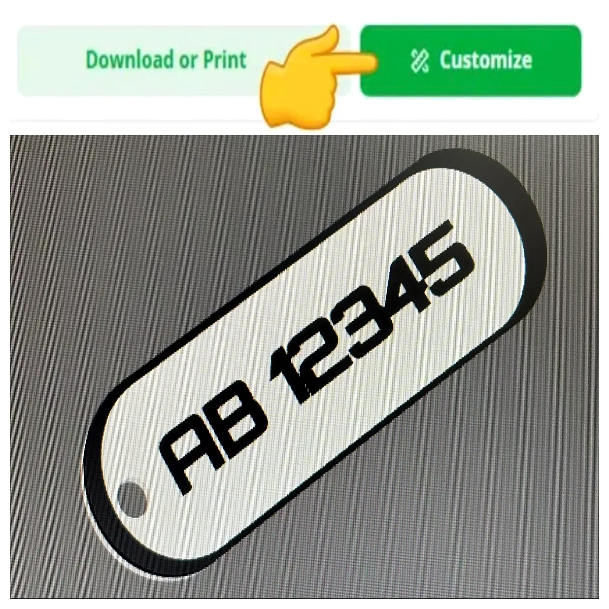 Motorcycle Car Dual License Plate Keychain Vehicle ID Keyring Accessory Car Motorbike Key Chain