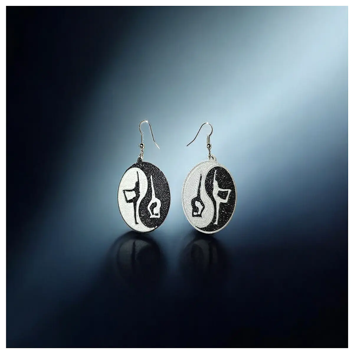 Yoga Earrings Women s Yin Yang Earring Minimalist Fashion Jewelry Fitness Gym Accessories Yoga Supplies