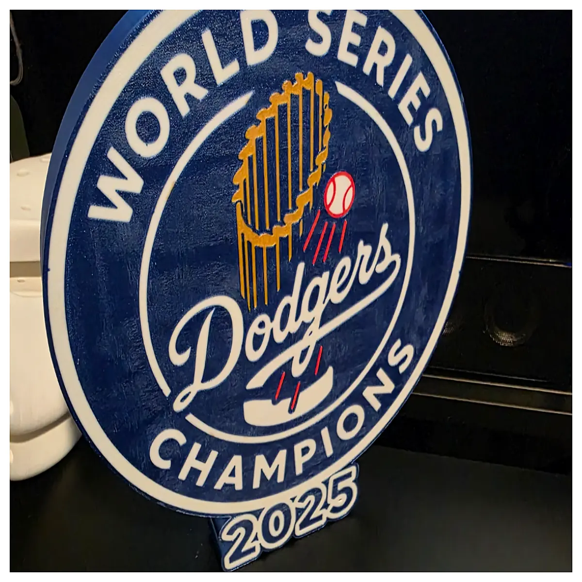 Dodgers 2025 World Series Baseball Poster Collectible Team Merchandise