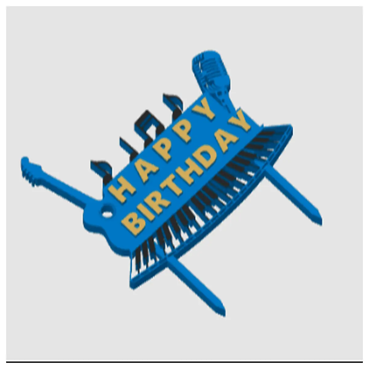 Music Theme Birthday Cake Topper Party Decoration Birthday Cake Topper Cartoon Music Character Celebration Birthday Surprise