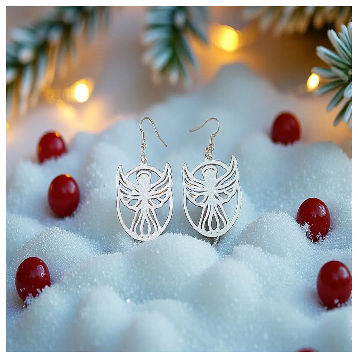Christmas Angel Earrings Women s Festive Earrings Christmas Gift Party Accessories Elegant Delicate Christmas Decoration