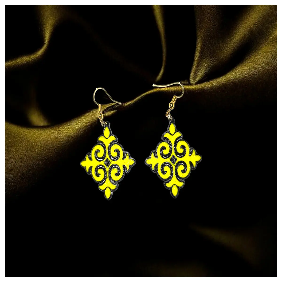 Kazakh Jewelry Earrings Traditional Ethnic Earring Handmade Folk Style Gift Festival New Year Women s Earrings