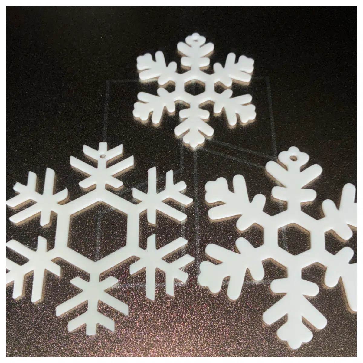 Snowflake Christmas Ornament Festive Tree Decoration Holiday Hanging Accessory Christmas Gift Decorative Elements Variety Styles