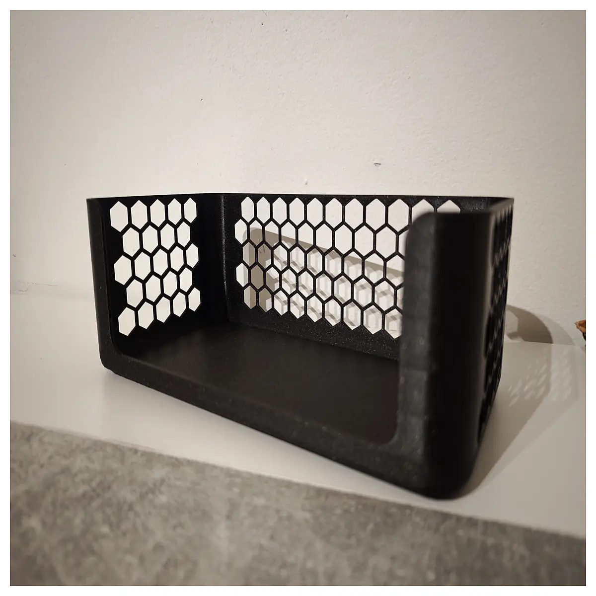Hexagonal Storage Basket Geometric Pattern Storage Box Organizer 250x130x90mm Utility Basket