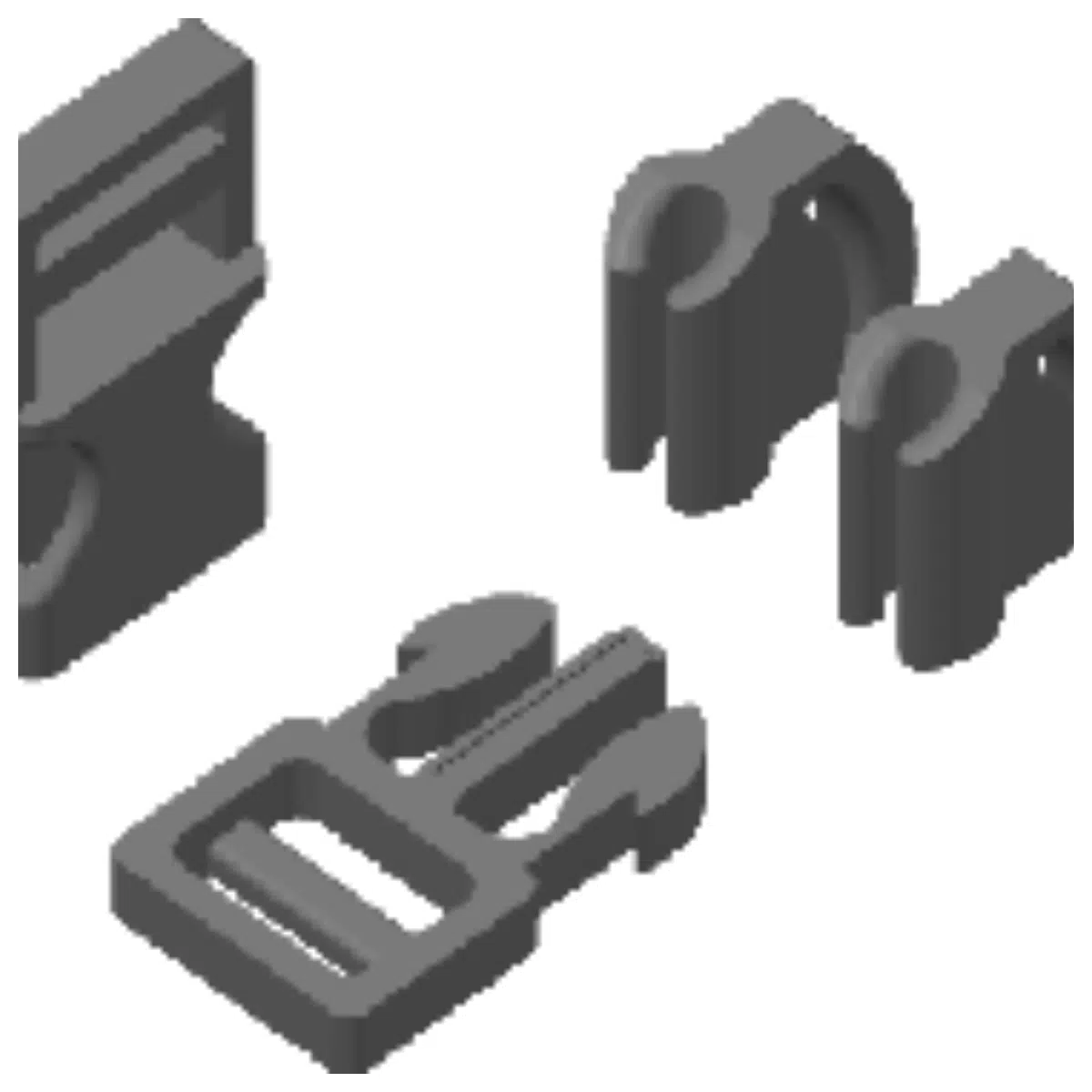 Backpack Replacement Parts Shoulder Strap Buckle 15mm Repair Accessories Backpack Attachments Outdoor Sport Parts