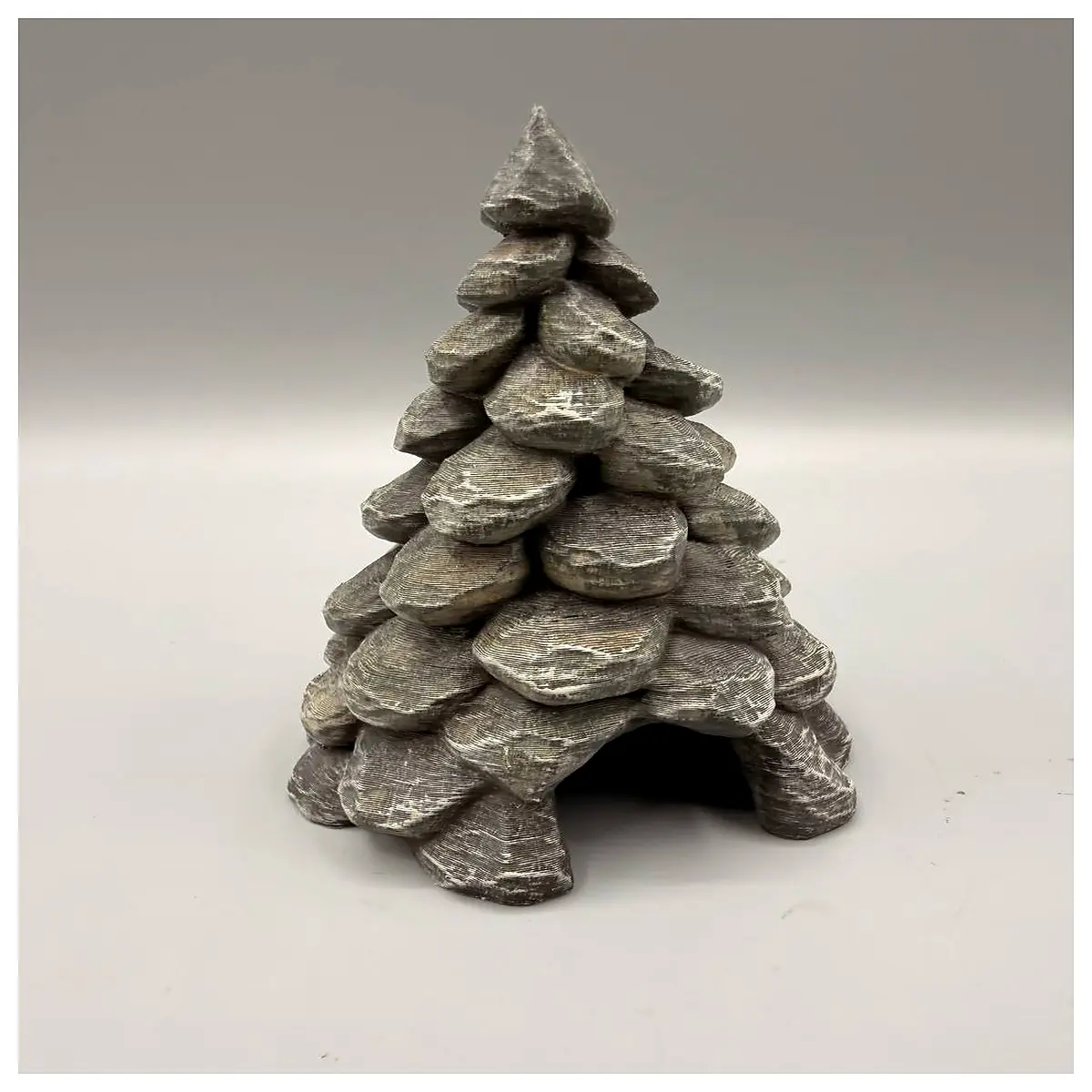 artificial stone christmas tree hideaway cozy reading nook corner decor rustic cabin aesthetic