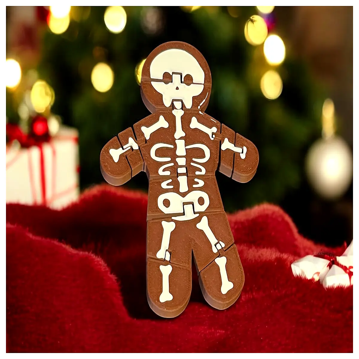 Articulated Gingerbread Man Model Holiday Decoration Christmas Toy Gingerbread Man Parts Display Decor Gingerbread Man